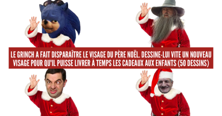 Noël : on vous a demandé de dessiner un nouveau visage au Père Noël et ça a dérapé