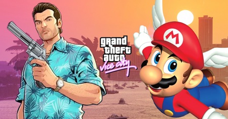 GTA : si Super Mario 64 se déroulait à Vice City (19 images)