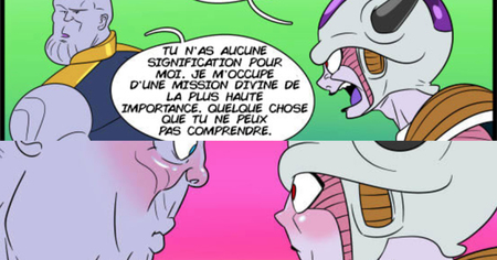 Dragon Ball vs Avengers : et si Thanos faisait la rencontre de Freezer ? (BD)