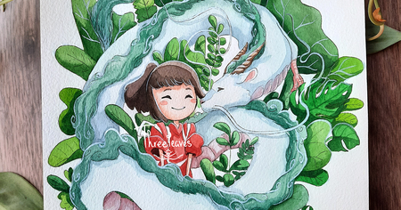 Une artiste spécialiste de l'aquarelle rend hommage au studio Ghibli