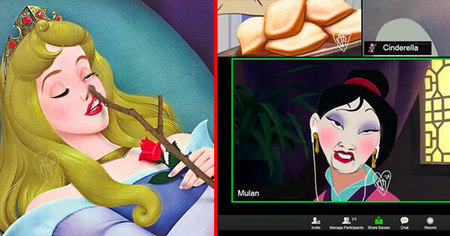 Les princesses de Disney plus réalistes, moins glamour et face au Coronavirus (40 images)