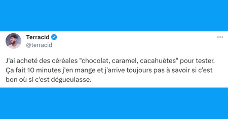 Top 20 des tweets les plus drôles sur les céréales, ça se met avant le lait