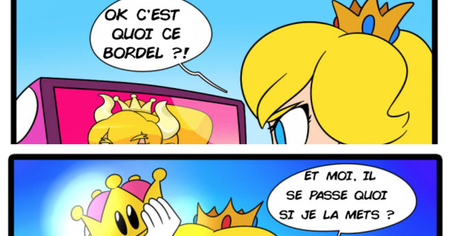 Quand Peach découvre pour la première fois Bowsette (BD)