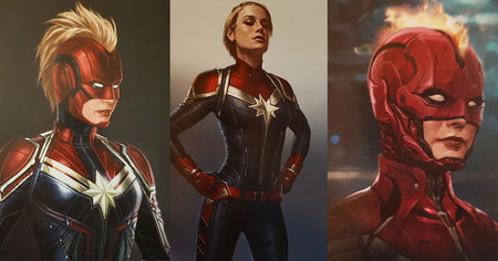 Captain Marvel : plein de concepts arts de costumes alternatifs pour l'héroïne