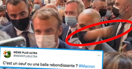 Les meilleures réactions au jet d'oeuf sur Emmanuel Macron (20 tweets)