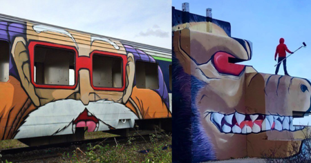 Blesea : le street artist français qui rend hommage à Dragon Ball en Normandie