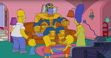 Les Simpson victimes du claquement de doigts de Thanos dans le dernier épisode de la série (vidéo)