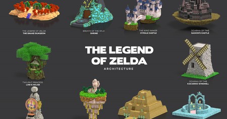 Les bâtiments les plus célèbres du jeu vidéo recréés en Voxel Art, la nostalgie cubique