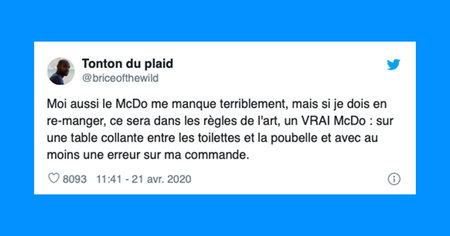 La réouverture de McDo a beaucoup fait réagir sur Twitter ! (30 tweets)