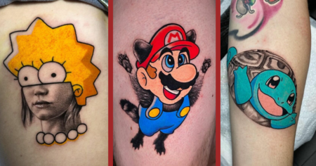 Ce tatoueur revisite des personnages iconiques dans un style hybride (78 photos)