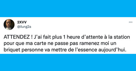 Top 20 des tweets sur la pénurie de carburant, on va tous finir à pieds