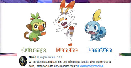 Pokémon Épée et Bouclier : les internautes réagissent à l'annonce des nouveaux starters