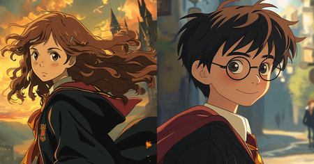 Harry Potter : 11 personnages façon Ghibli