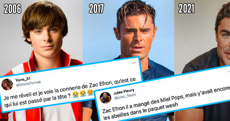 L'acteur Zac Efron défiguré après une chirurgie ratée, les internautes choqués (25 tweets)