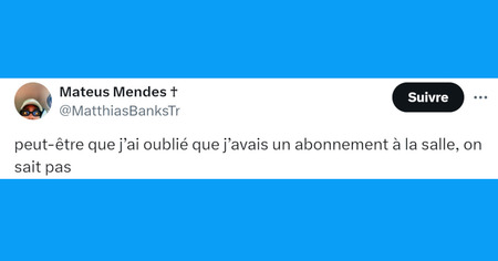 Top 20 des tweets les plus drôles sur les salles de sport, de la muscu et du cardio