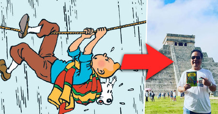 Tintin : ce fan hardcore multiplie les voyages pour retrouver les paysages des BD