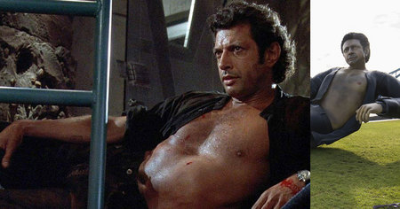 WTF : pour les 25 ans de Jurassic Park, une statue géante de Jeff Goldblum débarque à Londres