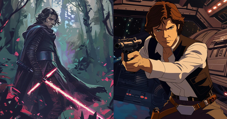 11 images de Star Wars redessinées en version Ghibli