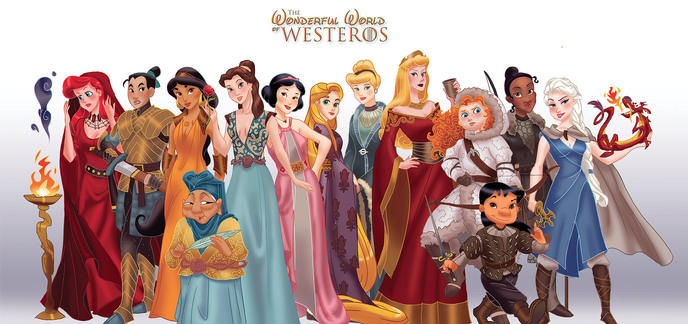 Les princesses Disney se transforment en personnages de Game of Thrones