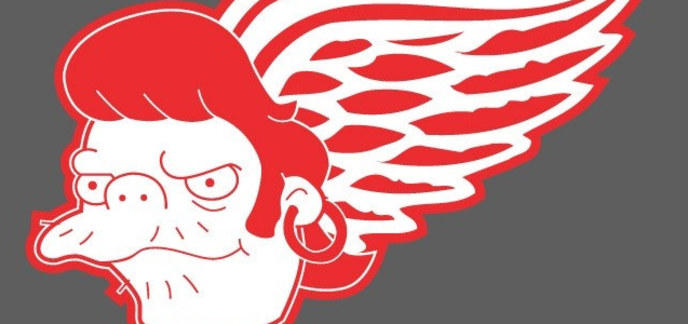 Les logos des équipes de NHL version Simpsons