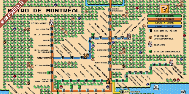 Les plans de métro à la sauce Mario