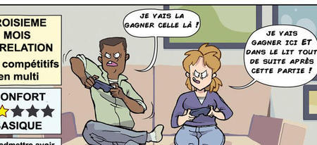 Évolution d'un couple de gamer au fil des mois !