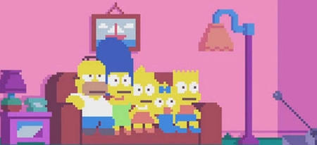 Le générique des Simpson en version pixels 8-bit