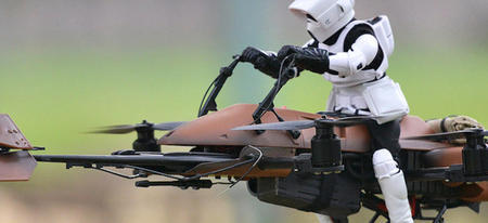 Nouvelle photo de Star Wars 7 ? Non ! Mais un incroyable drone Speeder !