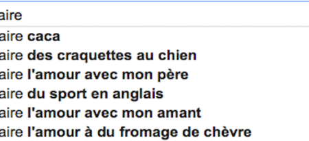 Les 35 suggestions de recherches Google les plus WTF des français