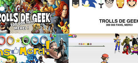 Sondage : choisissez la nouvelle couverture Facebook pour fêter les 300 000 fans de Trolls de Geek