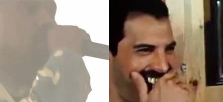 La réaction de Freddie Mercury quand Kanye West chante Bohemian Rhapsody est géniale !