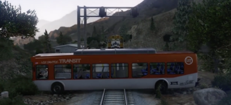 Voici ce qu'il se passe quand des joueurs dans GTA essayent d'arrêter le train !