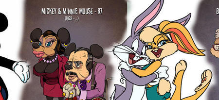 Les Looney Tunes et les personnages Disney avec leur vrai âge 