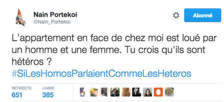 #SiLesHomosParlaientCommeLesHeteros ou comment inverser les clichés en 25 tweets