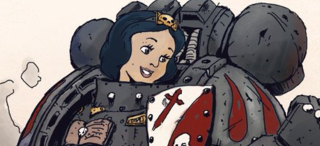 Des princesses Disney en Space Marine de Warhammer 40k ! 