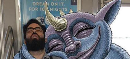 Un artiste fait débarquer des monstres dans le métro 