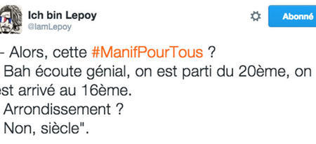 Top des meilleurs tweets sur la Manif pour tous, faites l'humour, pas la guerre