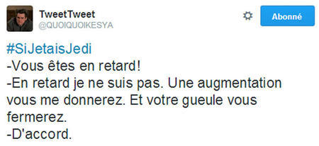 Top des meilleurs tweets sur #SiJetaisJedi, quand Twitter utilise la force