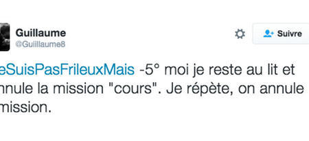 Top des meilleurs tweets sur le hashtag #JeSuisPasFrileuxMais, pour réchauffer l'atmosphère.