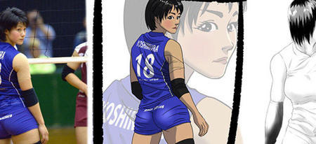 Cette joueuse de voley-ball japonaise possède un nombre assez dérangeant de fan-art