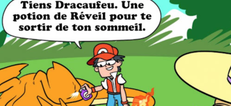 Ce qui se passe réellement quand on soigne un Pokémon en combat (BD) 