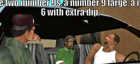 Fast Food et GTA San Andreas : un Youtuber a mangé la fameuse commande !