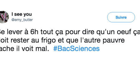 Les 25 meilleurs tweets sur l'épreuve de sciences, quand un oeuf traumatise les étudiants