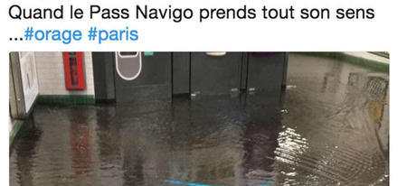 Les meilleurs tweets sur les inondations à Paris, quand même l'humour se met à couler