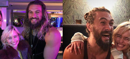 Six ans après la mort de Khal Drogo, Jason Momoa et Emilia Clarke s'entendent toujours aussi bien !