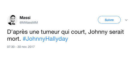 Le top des tweets de mauvais goût sur la fausse mort de Johnny Hallyday (attention cela peut choquer ses plus grands fans)