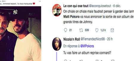 Quand Matt Pokora rend hommage à Johnny, les twittos se moquent méchamment