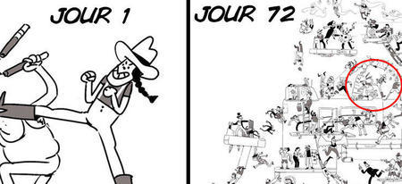 Quand un artiste se lance le défi de rajouter un personnage à son dessin tous les jours