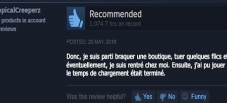 Les meilleures évaluations Steam de joueurs énervés