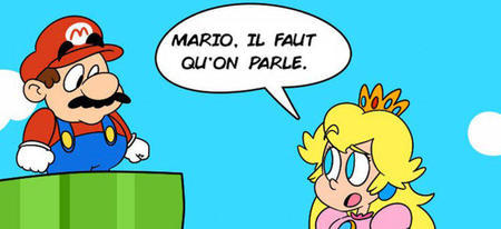 Si Mario est un mauvais plombier, c'est de la faute de Peach ! (BD)